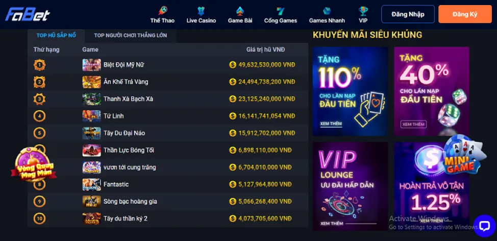 Bàn chơi Rồng Hổ tại luck8 nhà cái